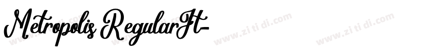 Metropolis RegularIt字体转换 Metropolis RegularIt字体转换